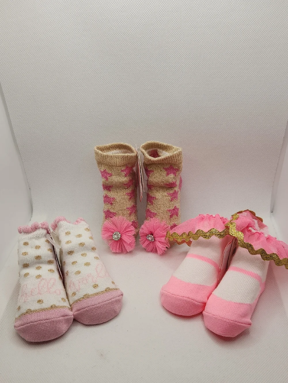 Mud Pie Girls Baby Socks NWT